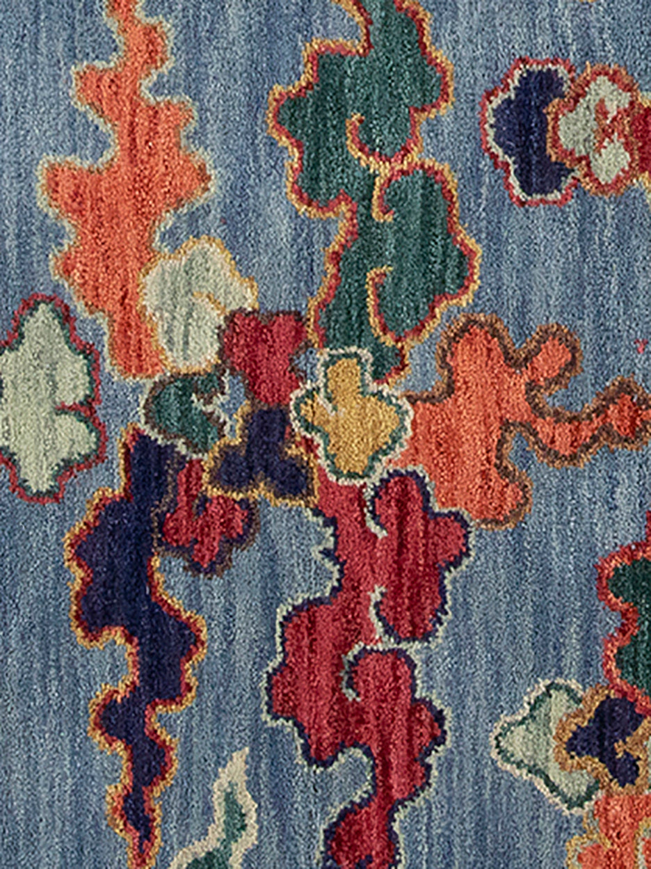 Tibetan Sky Blue Hybrid Tibetan Area Rugs – Innerasia